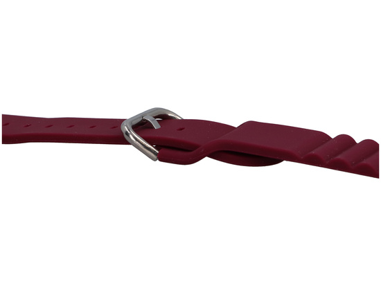 Pásek k smartwatchu GlacierX Silicone Grooved Burgundy pro Apple Watch 42/44/45/49mm Burgundský