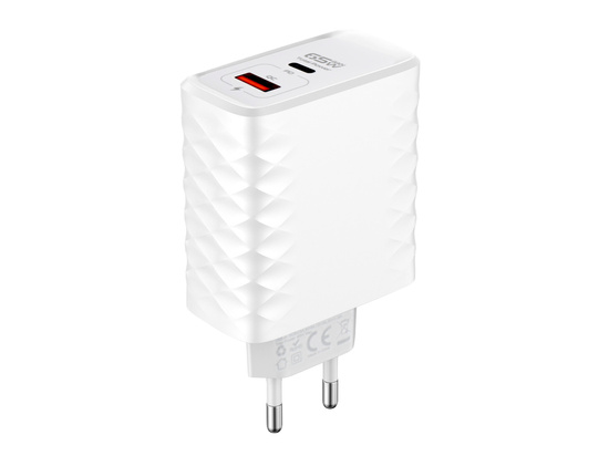 New GaN 65W USB-A + USB-C QC PD Wall Charger Encore Energy MD-6583TR
