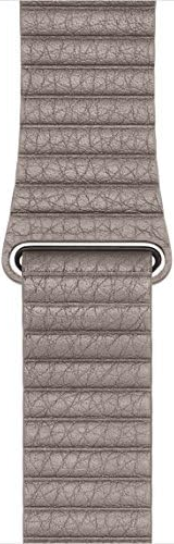 Original Apple Watch Leather Loop Strap Smoke Gray 42MM / M en embalaje sellado