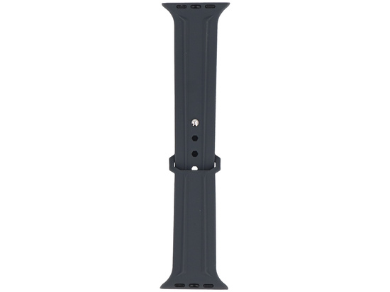 Nuovo cinturino per smartwatch GlacierX Silicone Synthwave Charcoal per Apple Watch 42/44/45/49mm Grigio