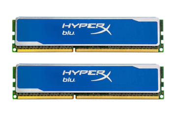 Mémoire RAM Kingston HyperX Blu 4 Go (2x2 Go) DDR3 1600 MHz DIMM CL9 KHX1600C9D3B1K2/4GX