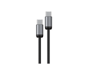 Nuevo cable Encore Energy USB-C x2 5A cable QC PD 100W para carga y transferencia de datos 100 cm trenzado negro EE121-CC-1M