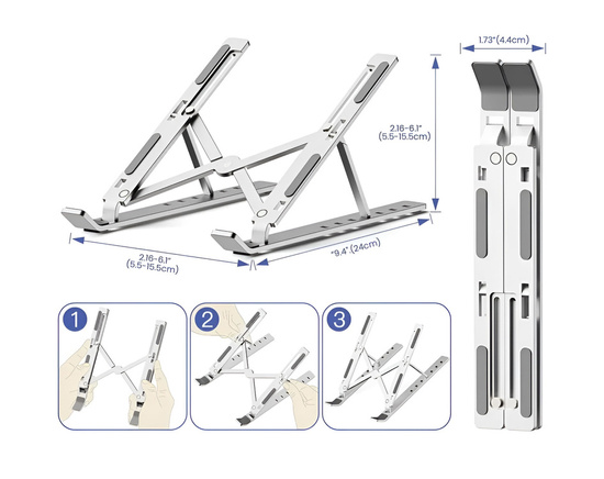 Nuovo supporto ergonomico per laptop o tablet 10-15,6" regolabile ART P24