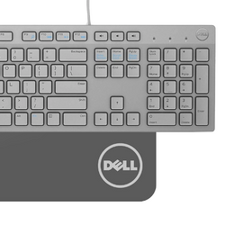 Klávesnice Dell QuietKey KB216 Drátová Šedá QWERTY +nálepky