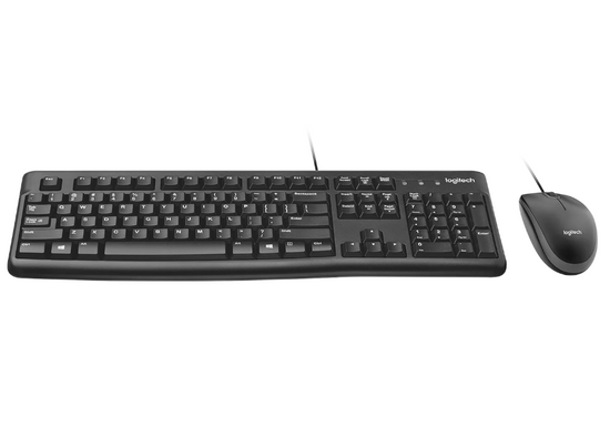 Nová sada Logitech MK120 Klávesnice + Myš Drátové USB QWERTY