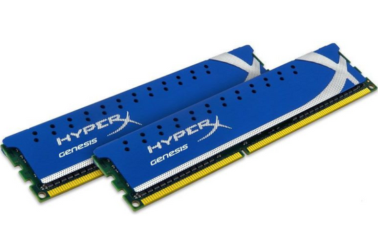 Mémoire RAM HyperX Genesis DDR3 8 Go (2x4 Go) 1600 MHz CL9 KHX1600C9D3K2/8GX