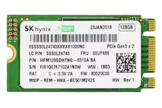 Disque SSD SK Hynix M.2 NVme 2242 128GB HFM128GDHTNG