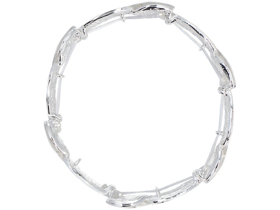 Silver-White Wreath Bracelet