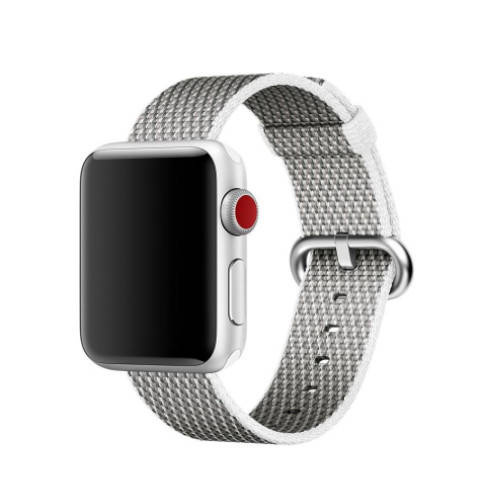 Original Apple Watch Woven Nylon White 42mm Strap in sealed package