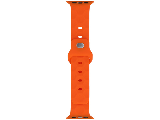 Pás pro smartwatch GlacierX Silicone Rhombille Vibrant Orange pro Apple Watch 42/44/45/49mm Oranžový