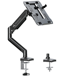 New Triadyn SoloLift Desk Mount for Monitor or Laptop Ergonomic Adjustable Rotating TRD-BLK-1L