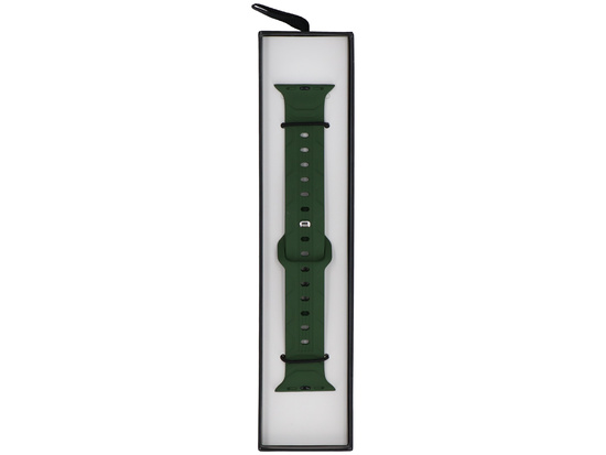 GlacierX Silicone Wave Dark Grass Green strap for Apple Watch 38/40/41mm Green