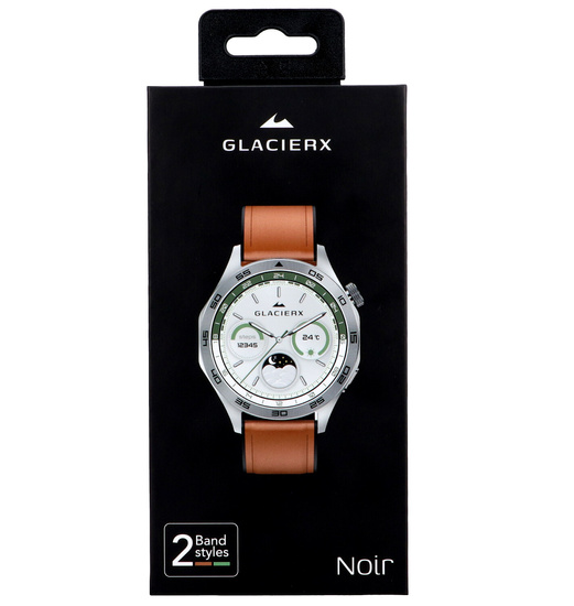 New smartwatch GlacierX Noir + Strap GX-N244