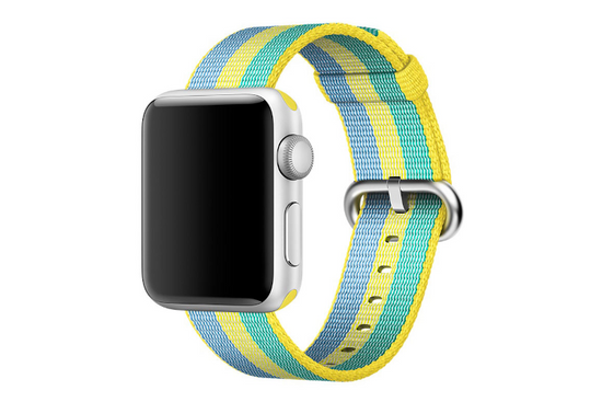 Originale Apple Cinturino orologio in nylon intrecciato Pollen 38mm in confezione sigillata