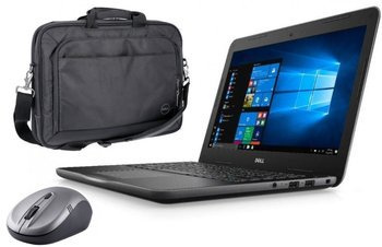 Nový pevný disk Dell Latitude 3380 i3-6006U 8GB 120GB SSD 1366x768 Třída A- Windows 10 Home Brašna + myš