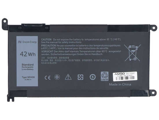 Batería nueva Encore Energy para Dell Inspiron 13 5368 5378 5379 42Wh 11.4V 3680mAh WDXOR