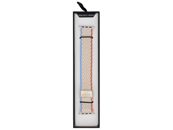 New GlacierX Braided Magnetic Buckle Tropical Cream strap for Apple Watch 38/40/41mm Cream