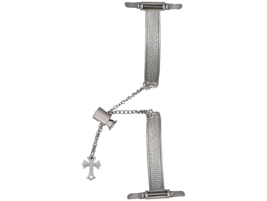 Nueva pulsera para smartwatch GlacierX Slider Clasp Arc Bracelet Satin Silver para Apple Watch 38/40/41mm Plata Mate