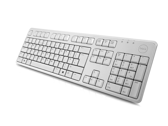 Nová klávesnice Dell KB212 QuietKey USB šedá QWERTY (+nálepky) OEM