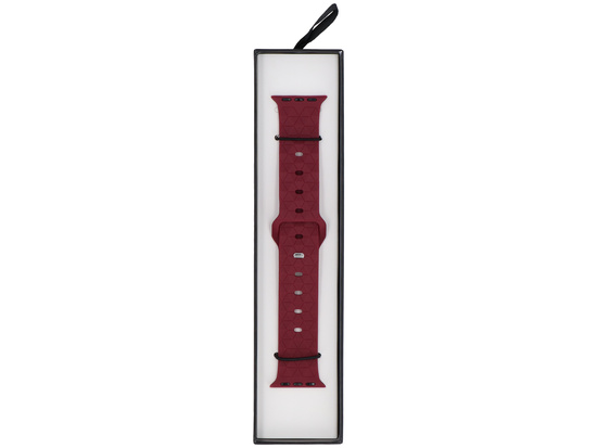 Cinturino per smartwatch GlacierX Silicone Rhombille Burgundy per Apple Watch 38/40/41mm Bordeaux