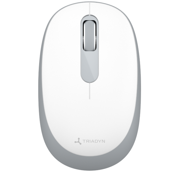 Nouvelle Souris Sans Fil de Bureau Triadyn SAO 2.4GHz Bluetooth 1600DPI Blanche