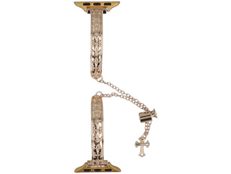 Нова браслет для смарт-годинника GlacierX Slider Clasp Arc Bracelet Gold для Apple Watch 38/40/41mm Золотий