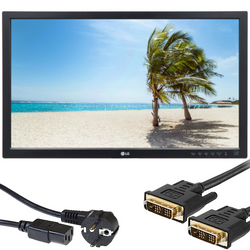 Монітор LG 24MB37PM 24" LED 1920x1080 IPS VGA DVI Чорний Без підставки Клас A +кабелі