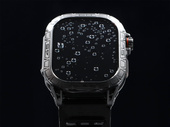 Nuovo Smartwatch GlacierX Lhotse Black + Cinturino GlacierX Grip Strap Nylon Nero 22mm