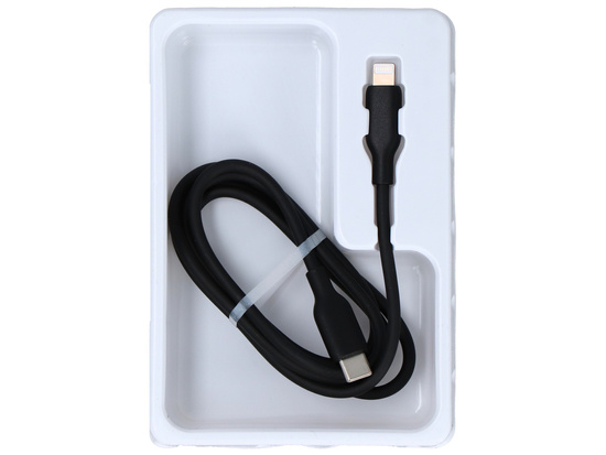 Nový kabel Encore Energy USB-C Lightning 3A, PD 27W pro nabíjení a přenos dat, 100 cm černý EE40-CL