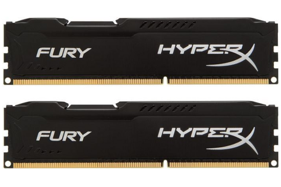 Paměť HyperX FURY 16GB (2x8GB) DDR3 1600MHz HX316C10FBK2/16 CL10
