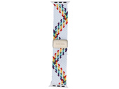 Новий ремінець GlacierX Braided Magnetic Buckle Prism Stripes для Apple Watch 38/40/41mm Біло-райдужний