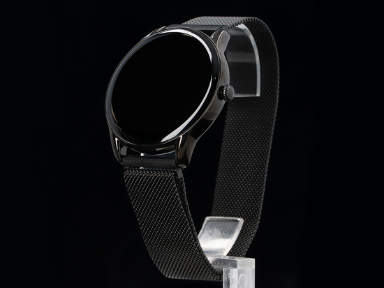 Neuer Smartwatch GlacierX Sphere Black + Mesh-Armband + Schutzfolie