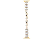 Nouvelle bracelet pour smartwatch GlacierX Zirconia Chain Bracelet Gold pour Apple Watch 38/40/41mm couleur Or