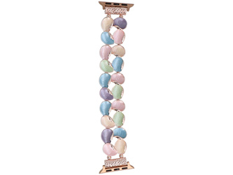 New GlacierX Gleam Petals Stretch Bracelet Cotton Candy for Apple Watch 38/40/41mm Pastel