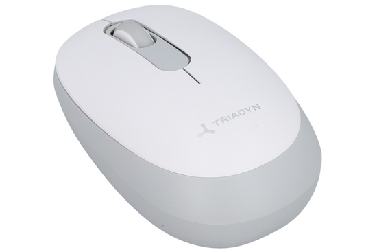 Nuovo Mouse Wireless da Ufficio Triadyn SAO 2.4GHz Bluetooth 1600DPI Bianco