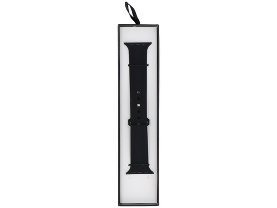 New strap for the GlacierX Silicone Synthwave Black smartwatch for Apple Watch 42/44/45/49mm Black