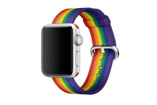 Bracelet original 38mm Apple Watch Pride Edition en nylon tissé