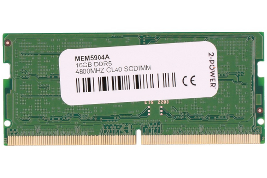 New SODIMM RAM 2-POWER 16GB DDR5 4800MHz CL40