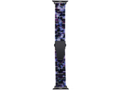Nouveau bracelet pour smartwatch GlacierX Resin Link Bracelet Dark Orchard pour Apple Watch 38/40/41mm Noir.