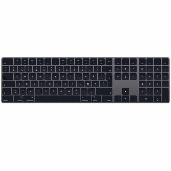 New Original Apple Magic Keyboard Numeric Keypad Swedish Gray