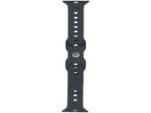 GlacierX Silicone Ribbed Anthracite Grey strap for Apple Watch 42/44/45/49mm Anthracite