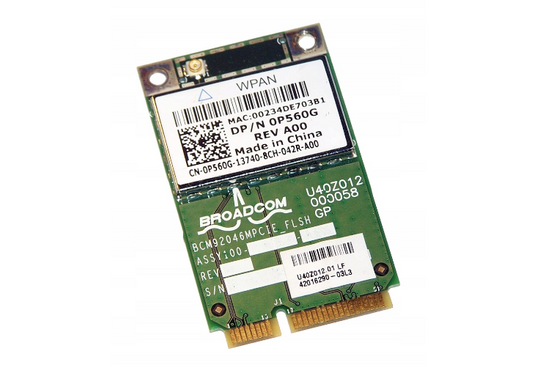 Broadcom 0P560G MiniPCI-E WPAN-Karte