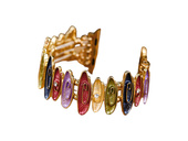 Nový náramek na smartwatch GlacierX Gleam Waves Stretch Bracelet Joyful Splash pro Apple Watch 38/40/41mm Mnohobarevný