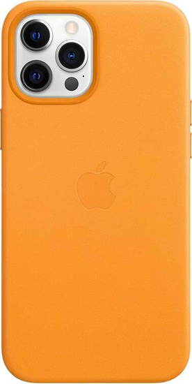 Nuevo Funda de Cuero Original Apple iPhone 12 Pro Max Calif. Poppy