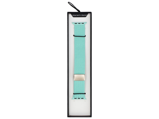 Neues Armband GlacierX Geflochtene Magnetische Schnalle Seafoam für Apple Watch 38/40/41mm Türkis