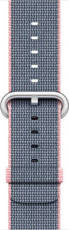 Original Apple Watch Strap Woven Nylon Light Pink - Midnight Blue 42mm dans son emballage scellé