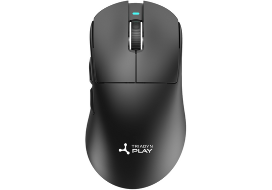 New Wireless Gaming Mouse Triadyn Play IO PixArt 3311 Docking Station 12800 DPI For Gamers LED Lighting HUANO Black