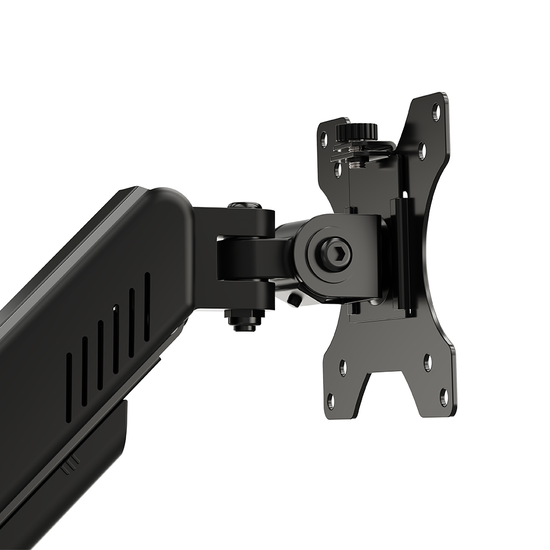 Nuovo Supporto da Scrivania Triadyn HighFlexMount per Monitor Singolo Televisore 13-34" Ergonomico Regolabile Rotante TRD-BLK-Hi1AL