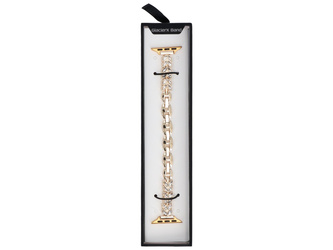 Neue Armbanduhr GlacierX Zirconia Wings Chain Bracelet Gold für Apple Watch 38/40/41mm gold