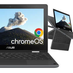 Touchscreen Asus Chromebook C214M Celeron N4020 4GB 32GB MMC 1366x768 Klasse A Chrome OS Unterstützung bis 2029.